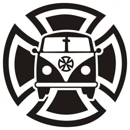 Maltese cross campervan sticker