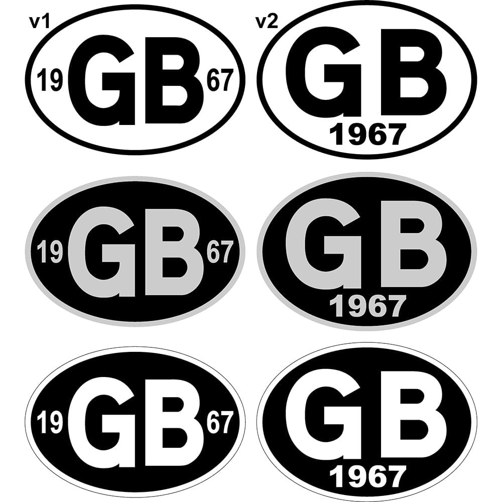 GB Year Sticker Dubberware Stickers T-shirts Club Branding