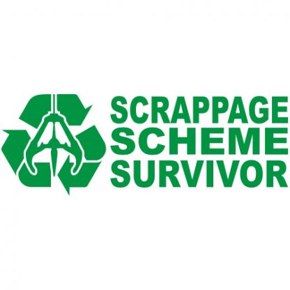 Scrapage scheme survivor sticker