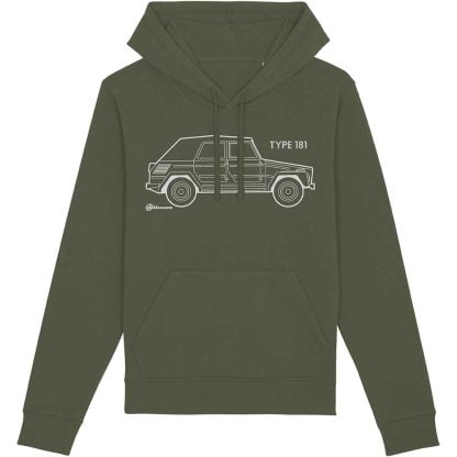 type 181 khaki hoody