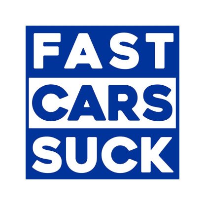 fast cars suck sticker