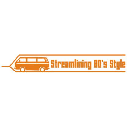 Streamlining 80's style sticker T3 T25