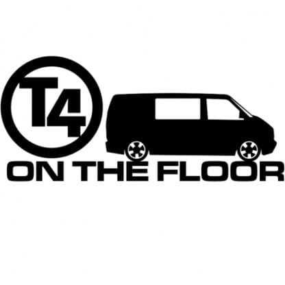 T4 on the floor van sticker