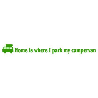 Home is where I park my campervan sticker