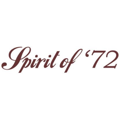 Spirit of 72 car sticker