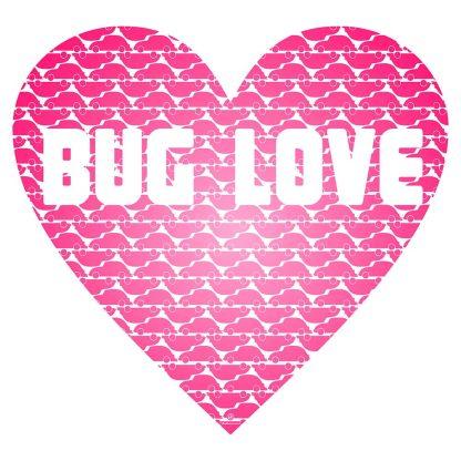 bug love white square