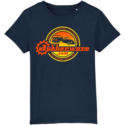 dubberware circle kids navy t shirt