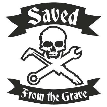 saved from the grave light background