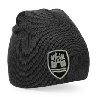 wolfsburg black pull on beanie