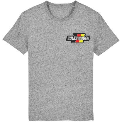 volkswagen flag heather grey mens t shirt front